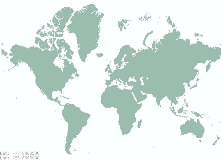 McMurdo Station in world map